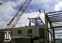 Шеф-монтажные работы здания пожарного депо на 4 автомобиля