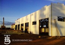 Шеф-монтажные работы здания пожарного депо на 4 автомобиля