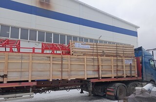 Предприятие ООО «Техпромимпэкс» приступила к отгрузке быстровозводимого здания пожарного депо 